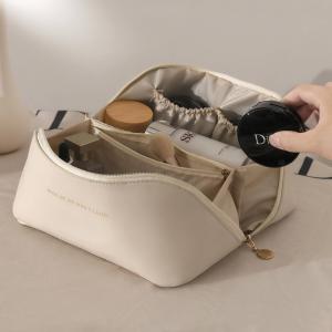 Soft PU Makeup Bag - High-Quality Cosmetic Bag for Travel