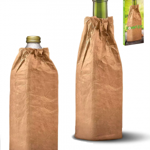 Washable Paper Insulated Tyvek Wine Bag - Portable Wine Gift Cooler Bag